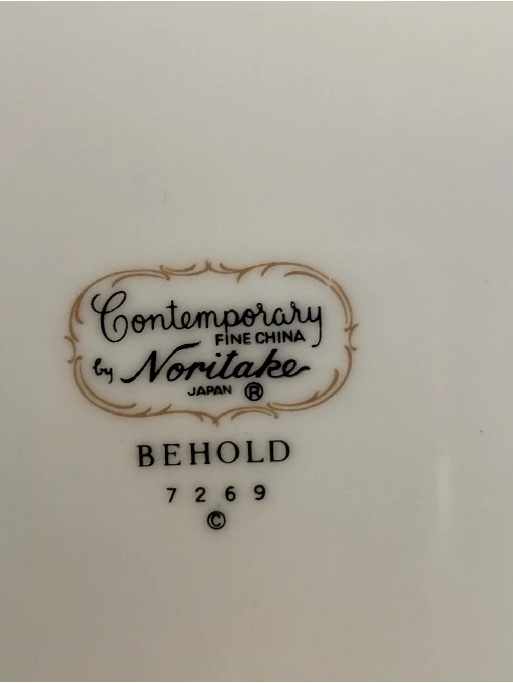 Oval vegetable bowl is the Noritake Behold 7269